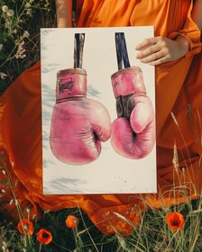 Resim Boks Eldiveni Poster - 40x50cm / Çerçevesiz 