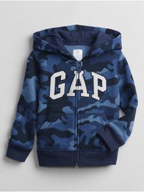 Resim GAP Erkek Bebek Mavi Gap Logo Baskılı Sweatshirt 