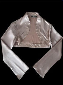 Resim Pembe Saten Bolero - S 