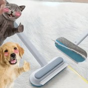 Resim 3’ü 1 Arada Uzun Saplı Evcil Hayvan Tüy Temizleme Fırçası - Köpek/Kedi Derin Tüy Alma Aleti, Mobilya & Halılar İçin | Dayanıklı Plastik Bakım Seti 