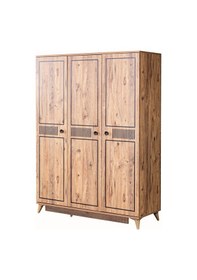 Resim Atlantik Genç Odası Takımı - Dolap, Karyola, Şifonyer, Komodin- (422638058) Ceviz 