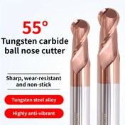 Resim AGOSTOOLS 2 Bıçaklı 55° Tungsten Karbür Küpe Kesici - Keskin Aşınmaya Dayanıklı Yapışmaz Kaplama, Yüksek Hız Çeliği Alaşım Yapısı ile Hassas İşleme ve Titreşimsiz Kesim 