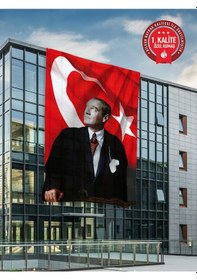 Resim Atatürk Bayrağı 150x225 Cm - Raşel Kumaş 1. Kalite 5 Adet No2 150 X 225 CM 