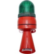 Resim Mesan Xenon Çakar 50 Ses Borulu Siren Ms 5812 Yeşil 110-220VAC 