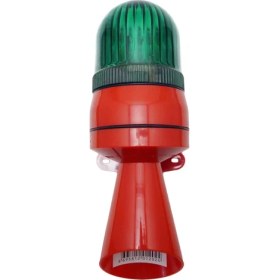 Resim Mesan Xenon Çakar 50 Ses Borulu Siren Ms 5812 Yeşil 110-220VAC 
