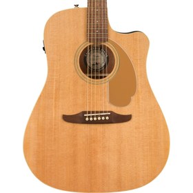 Resim Fender Redondo Player Elektro Akustik Gitar - Natural / Walnut 