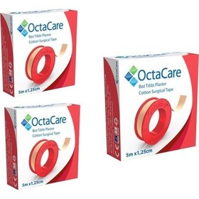 Resim Octacare 10501 Bez Flaster 5 M x 1.25 CM 3 Adet 