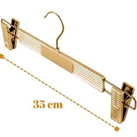 Resim Pantolon Etek Askısı Plastik Gold Kaplama 10 Adet Diğer 