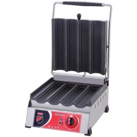 Resim Işıkgaz Silverinox Elektrikli Döküm 4 Lü Dürüm Tost Makinesi 