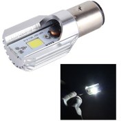 Resim Ba20d 5w 400lm 6000k Cob Led'ler Motosiklet Far Lambası, Dc 9-80v Beyaz Işık 
