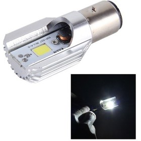 Resim Ba20d 5w 400lm 6000k Cob Led'ler Motosiklet Far Lambası, Dc 9-80v Beyaz Işık 