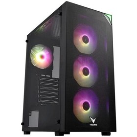 Resim Vento VG4200S 650W 80+ Mesh Panel Tempered Camlı Bilgisayar Kasası Siyah 