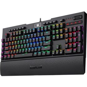 Resim Redragon Brahma Pro K586 Usb Kablolu Outemu Blue Switch RGB Mekanik Gaming TR Q Klavye 