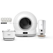 Resim Xenon Smart Akıllı Kameralı Kedi Tuvaleti Çelik Kase 5 LT Mama Kabı Bataryalı Su Pınarı ve Filtre 4'lü Pet Seti 