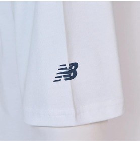 Resim New Balance Lifestyle Mnt1602-wt Erkek Beyaz T-shirt 