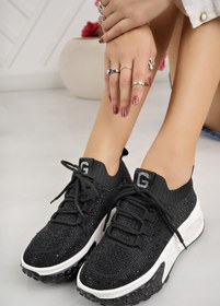 Resim Guja 24k305-4 Siyah Taşlı Anatomik Kadın Sneakers 
