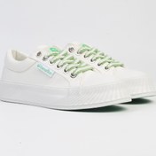 Resim Benetton ® | BNI-10097 Beyaz-İthal Kadın Platform Spor Ayakkabı 