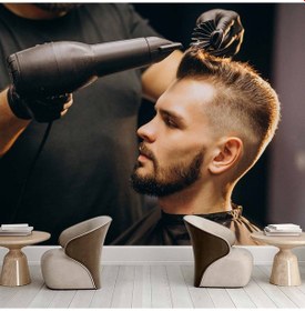 Resim Erkek Kuaförü Duvar Kağıdı Baskı 