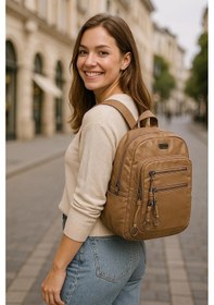 Resim Owert Vizon Cilt Sırt Çantası Vizon 