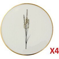 Resim Porland Botanical Desen 10 CM 4'lü Bardak Altlığı 04ALM006631 