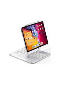 Resim Apple Uyumlu iPad, Pro 11inç M4 2024 Kılıf Kablosuz Dönebilen Klavyeli Kılıf Keyboard A2836 A2837 A3006 