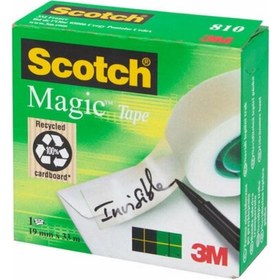 Resim 3m Scotch Magic Görünmez Mat Bant 19mmx3t 810 
