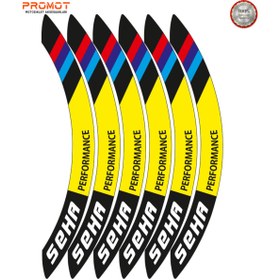 Resim PROMOT KANUNİ SEHA 125/150 UYUMLU JANT ŞERİDİ Motosiklet Aksesuar Jant Sticker 6 