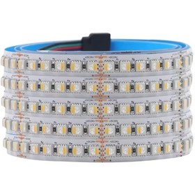 Resim 24 Volt Rgbw 4 Renk Rgb Ve Beyaz Renk 5050 Smd İç Mekan 60 Led 5 Metre Şerit Led 