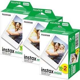 Resim Fujifilm Instax Mini 20'li Film 3'lü Set 60 Poz 