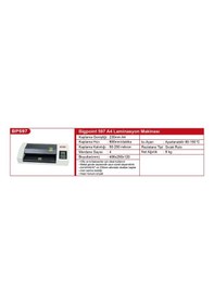 Resim Bigpoint BP597 A4 Merdaneden Isıtmalı Laminasyon Makinesi 