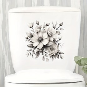 Resim Sanatsal Romantik Gri-Beyaz Su Geçirmez ve Yağa Dayanıklı Tuvalet Sticker’ı, İdeal Banyo Dekorasyonu – Benzersiz Tatil Hediyesi Fikri, Banyo Süslemeleri, Çamaşır Odası Aksesuarları Ve Duvar Çıkartmaları, Halloween Temalı Kedi Desenli Tualet, Şeffaf Yapışkanlı Sanat Eseri 