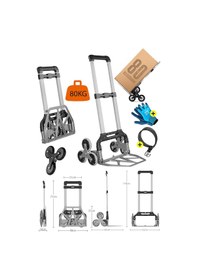 Resim Deko Turkey Katlanır Merdiven Çıkabilen Koli Taşıma Arabası 80kg 