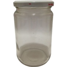 Resim Kapaklı Cam Kavanoz Yuvarlak 8X8X14Cm 
