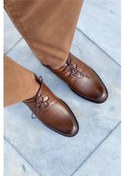 Resim Groosh Taba G008 762 Erkek Hakıkı Derı Oxford Ayakkabı 40 