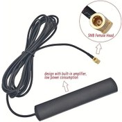 Resim Oldfriend Siyah Dab Araç Anteni Yüksek Kazançlı Dijital Radyo Sinyal Güçlendirici 