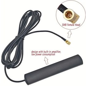 Resim Oldfriend Siyah Dab Araç Anteni Yüksek Kazançlı Dijital Radyo Sinyal Güçlendirici 