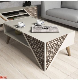 Resim Variant Beril Orta Sehpa - Krem 