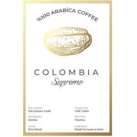Resim Tawny Coffee Colombia Supremo Filtre Kahve French Press İçin Öğütülmüş 250 G 