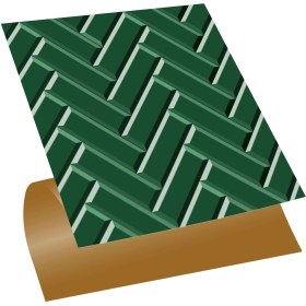 Resim Tink Kendinden Yapışkanlı Zümrüt Balıksırtı Desenli Pvc Karo 30 x 30 cm (4 Adet) 0,36 M2 