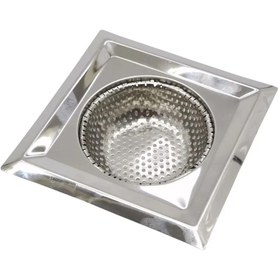 Resim RED KİTCHEN Paslanmaz Çelik Kare Lavabo Süzgeci | Gider Tıkacı ve Çöp Tutucu Filtre | Tıkanıklık Önleyici 11,5CM 