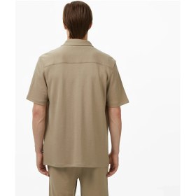 Resim Nautica Erkek Bej Regular Fit Kısa Kollu Gömlek W55521T.1FS 