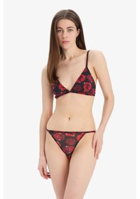Resim DeFacto Fall in Love Tül Slip Külot D5603AX24AURD197 Kırmızı 