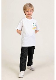 Resim Dmb Boys & Girls Erkek Çocuk Keten Pantolon Siyah 4-9 Yaş-2723 