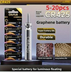 Resim Willowhaven 10 Adet Grafen Pil Cr425 Gece Olta Şamandırası Işıklı Balıkçılık Aksesuarı 