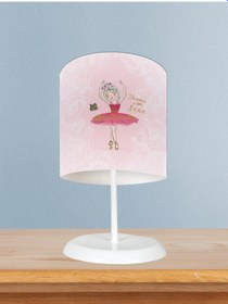 Resim Mekta Home Bebek Ve Çocuk Odası Kelebekli Balerin Kız Desenli Abajur 