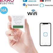 Resim EWelink 16A Mini WiFi Akıllı Anahtar - Ses Kontrollü, Kablosuz Kesici Modülü Kolay Ev Otomasyonu için, Alexa & Google Asistan ile Uyumlu 