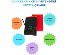 Resim Südor LCD Yazı Tahtası 8.2 Inç Eğlenceli ve Eğitici Tablet Mavi 