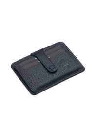 Resim West Polo Hakiki Deri Patlı Bol Kartlıklı Kağıt Para Bölmeli Unisex Kartlık Tr115 Lacivert 