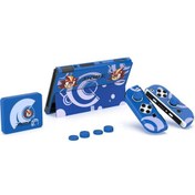 Resim Switch Oled 3in1 Standlı Rnkli Kılıf Analog Yükseltici Ve Koruyucu Kart Kutusu Mavi 