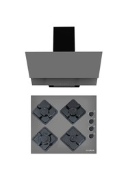 Resim Alveus Gri 2'li Cam Ankastre Set [F17-KLS670) 